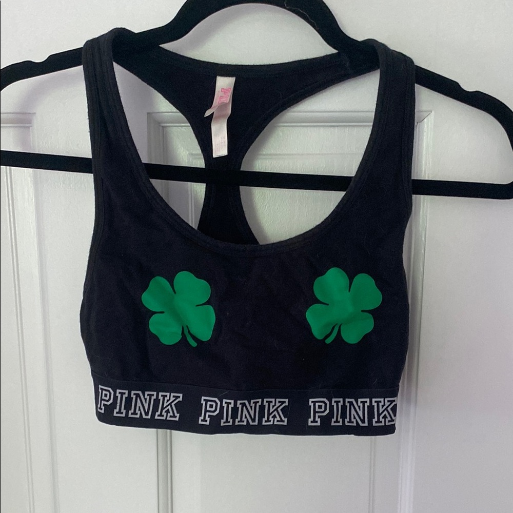 PINK Victoria's Secret Black Sports Bra
